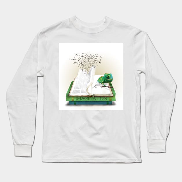Chameleon Long Sleeve T-Shirt by RebecaZum